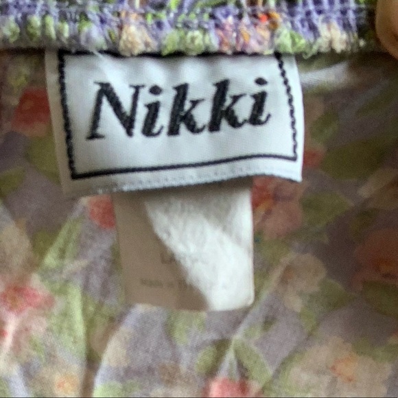 VTG Nikki lavender floral midi skirt - Picture 9 of 10